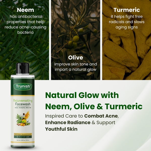 Rejuvenating Neem, Turmeric & Olive Oil Face Wash